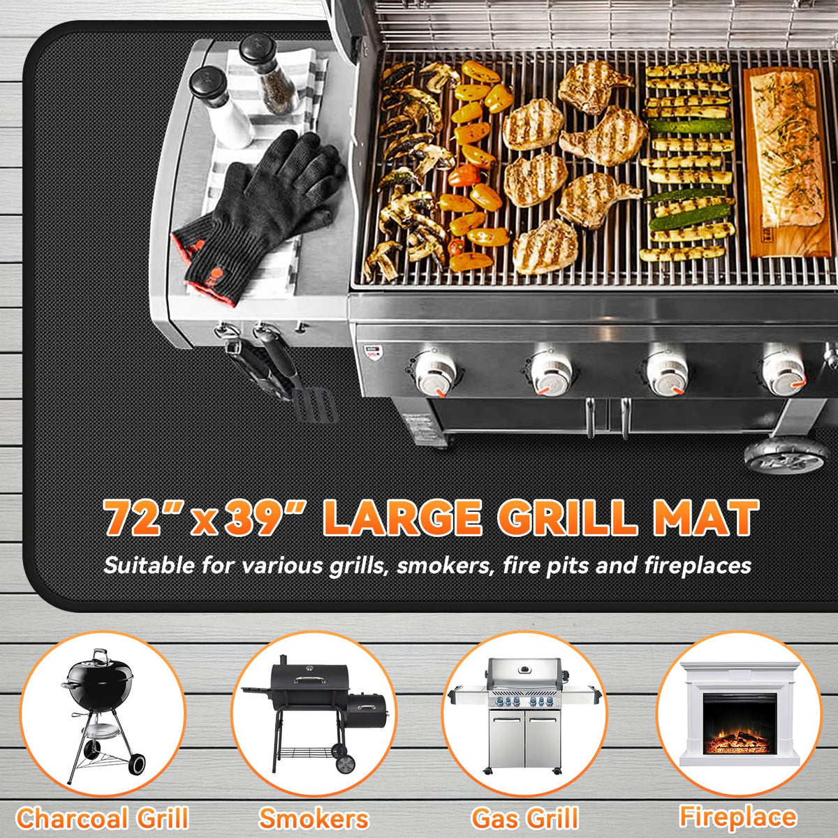 Huchiz foldable lightweight mat for easy storage after cooking