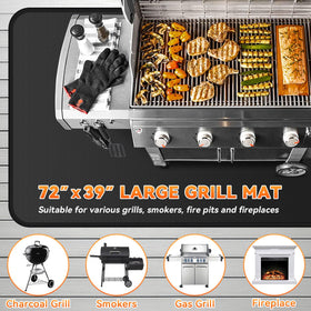 Huchiz foldable lightweight mat for easy storage after cooking