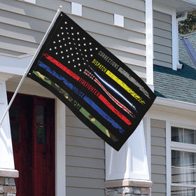 HUFURI canvas-header-flag-3x5 with brass-grommets for secure mounting.