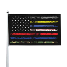 HUFURI first-responders-flag-3x5 with vivid color for outdoor display and pride.