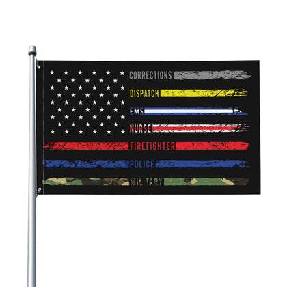 HUFURI first-responders-flag-3x5 with vivid color for outdoor display and pride.