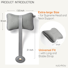 HUGABOW extended-straps visible demonstrate secure fit on various tubs and loungers