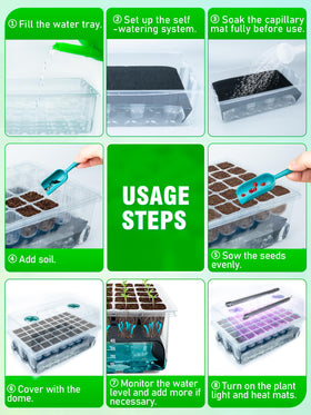 Hugbow capillary watering mat enables even moisture, reducing overwatering risk.