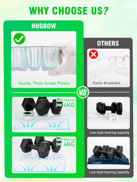 Hugbow plant stand for seedling keeps trays elevated and organized.