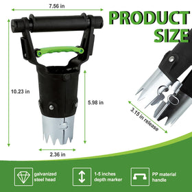 Hugeleaf bulb planter serrated edge enables easy soil penetration during planting
