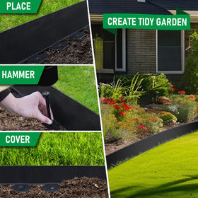Hugeleaf garden border ideal for pathways and tree rings