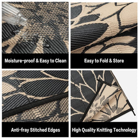 HUGEAR versatile outdoor mat for decks, porches, balconies, and entryways.