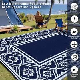 HUGEAR rug folded in carrier bag, lightweight and portable for trips