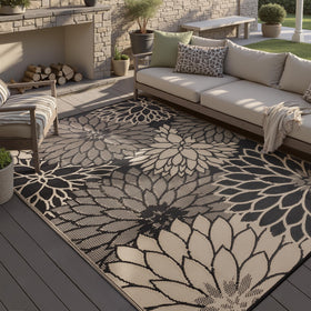 HUGEAR UV-resistant outdoor carpet maintains color in sun