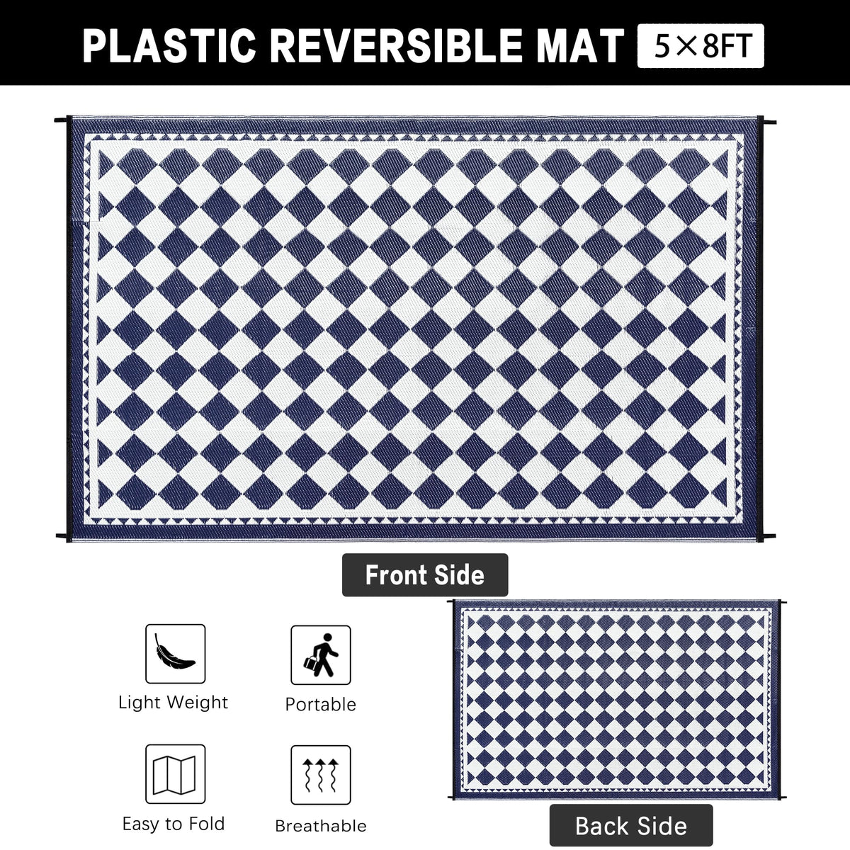 HUGEAR waterproof rug design, easy cleaning after spills