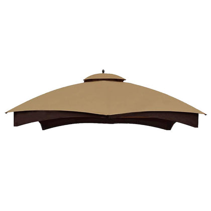 Hugline double-tier khaki canopy top close-up showing weather protection and durable fabric