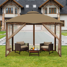 Hugline four-panel netting provides versatile sidewall coverage.