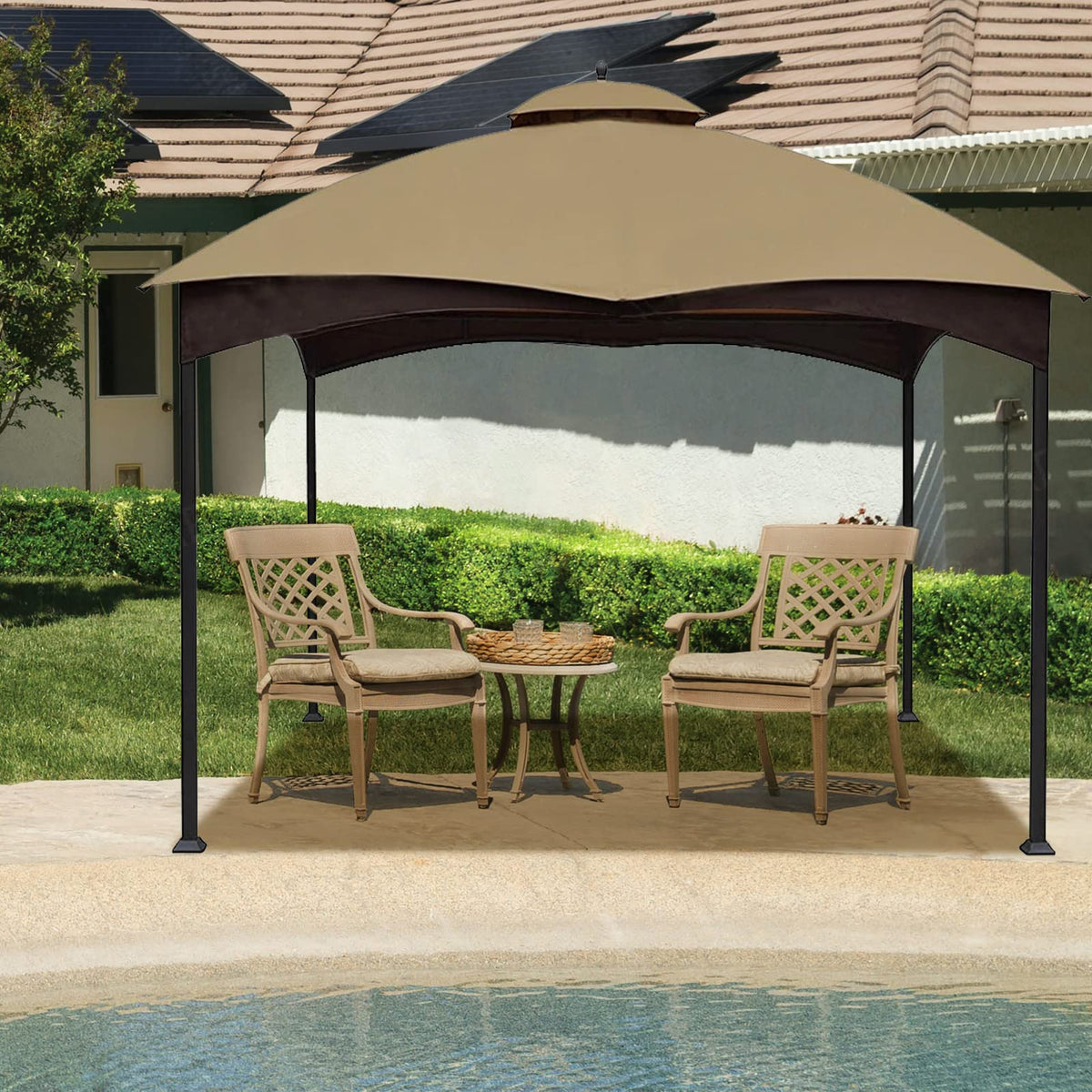 Hugline packaged replacement canopy with care tips for easy setup