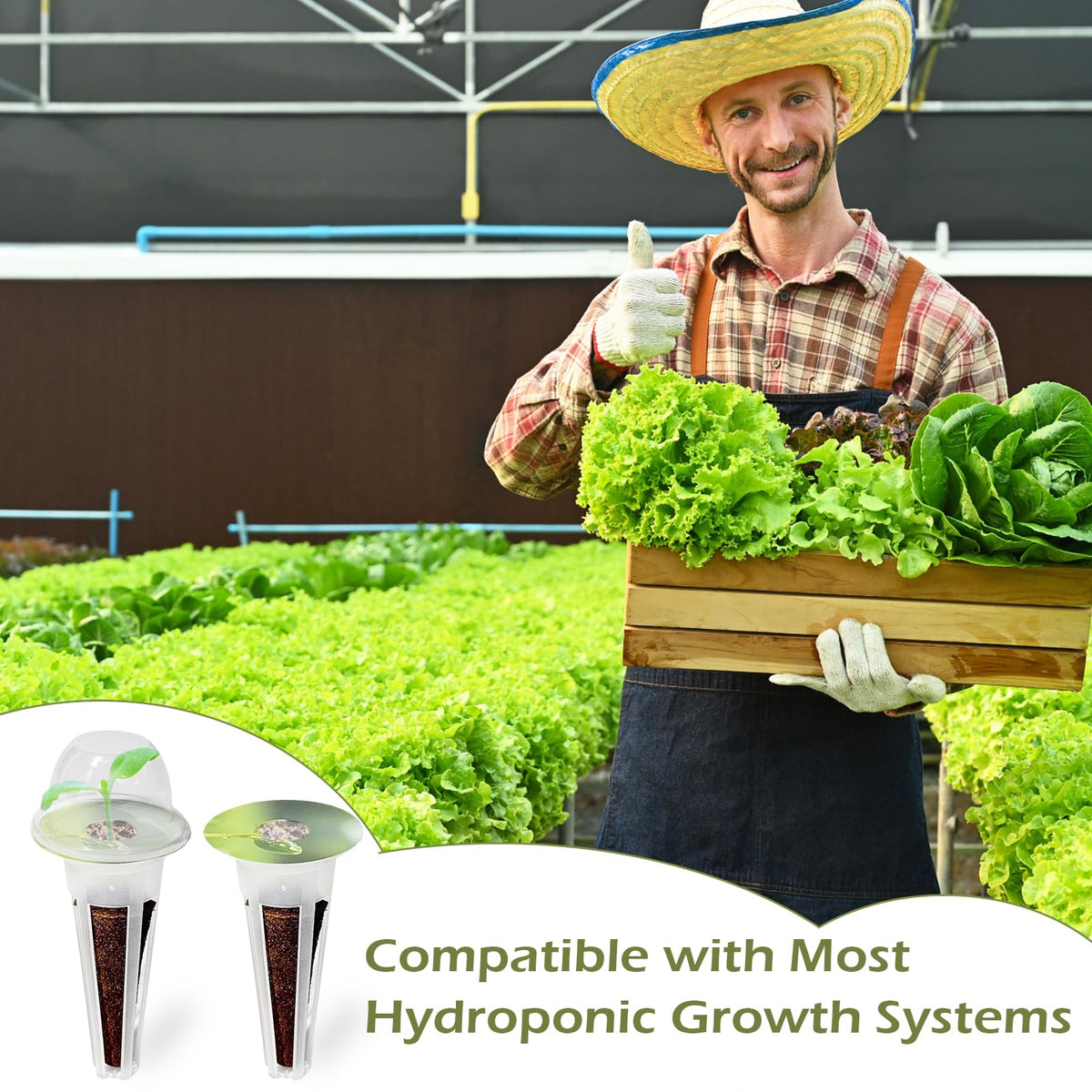Hugloogn hydroponic pods assembly shown for easy kit customization.