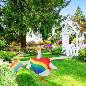 Huhumy Goose Outfit polyester fibers endure sun and light rain.