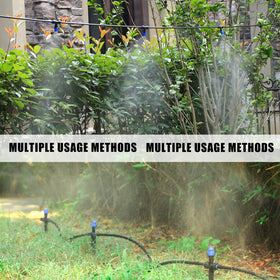 HUISUYTON garden irrigation system kit for greenhouse and yard use