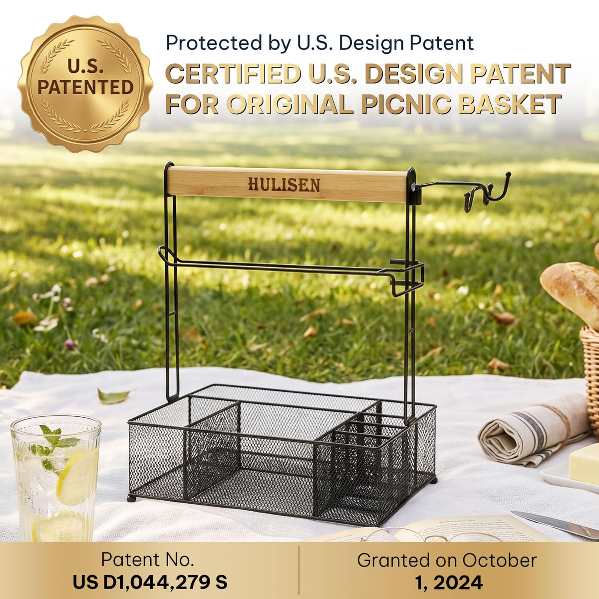 HULISEN Grill Caddy ideal for tailgating, camping, RV trips and backyard gatherings.