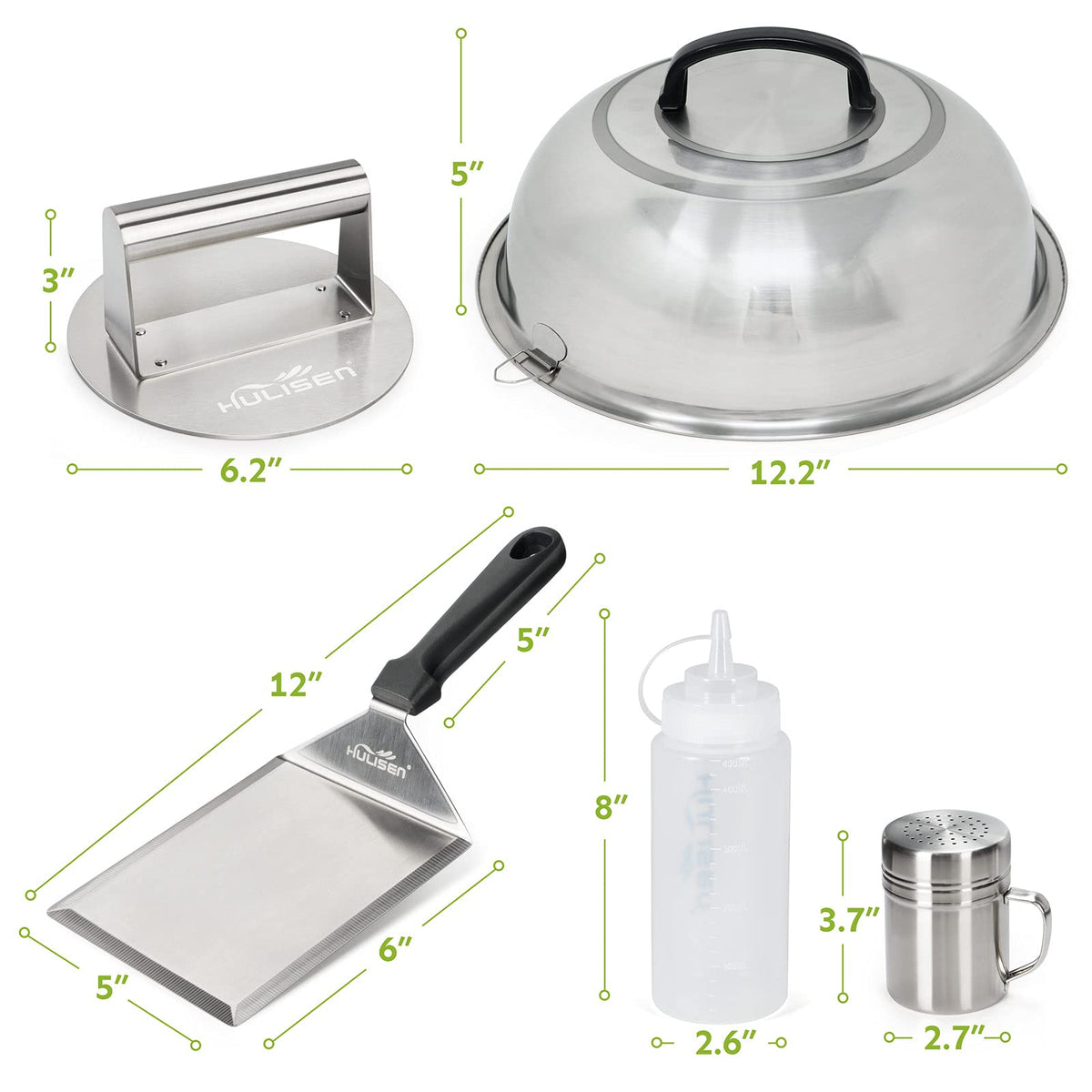 HULISEN Smashed Burger Kit stainless steel build for durability