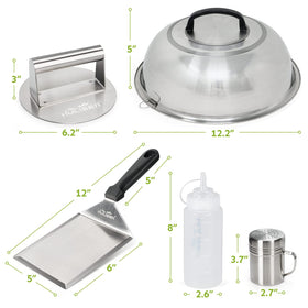 HULISEN Smashed Burger Kit stainless steel build for durability