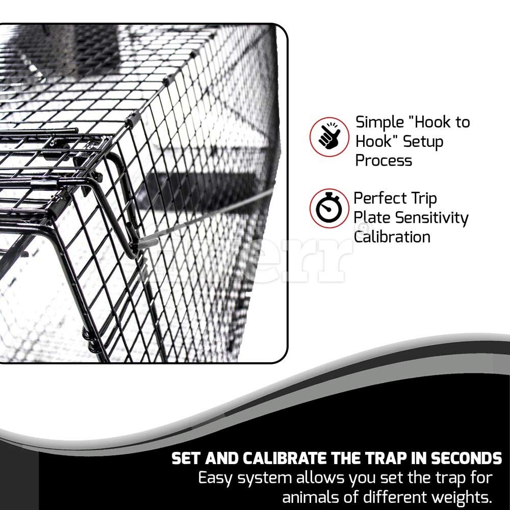 Humaneway trap anti-glare coating provides camouflage in low light.