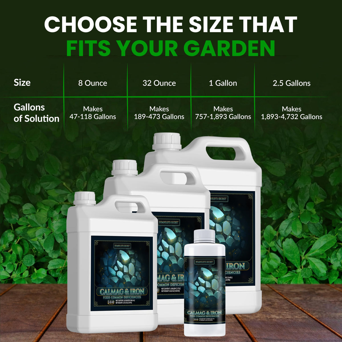 Humboldts Secret CalMag & Iron in hydroponics setups and soil gardens alike.