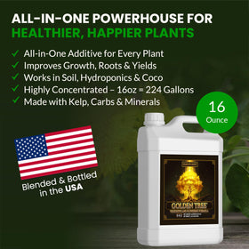 Humboldts Secret Golden Tree outdoor garden use nourishes soil.