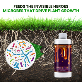 Humboldts Secret Sweet & Sticky easy daily application on open soil.