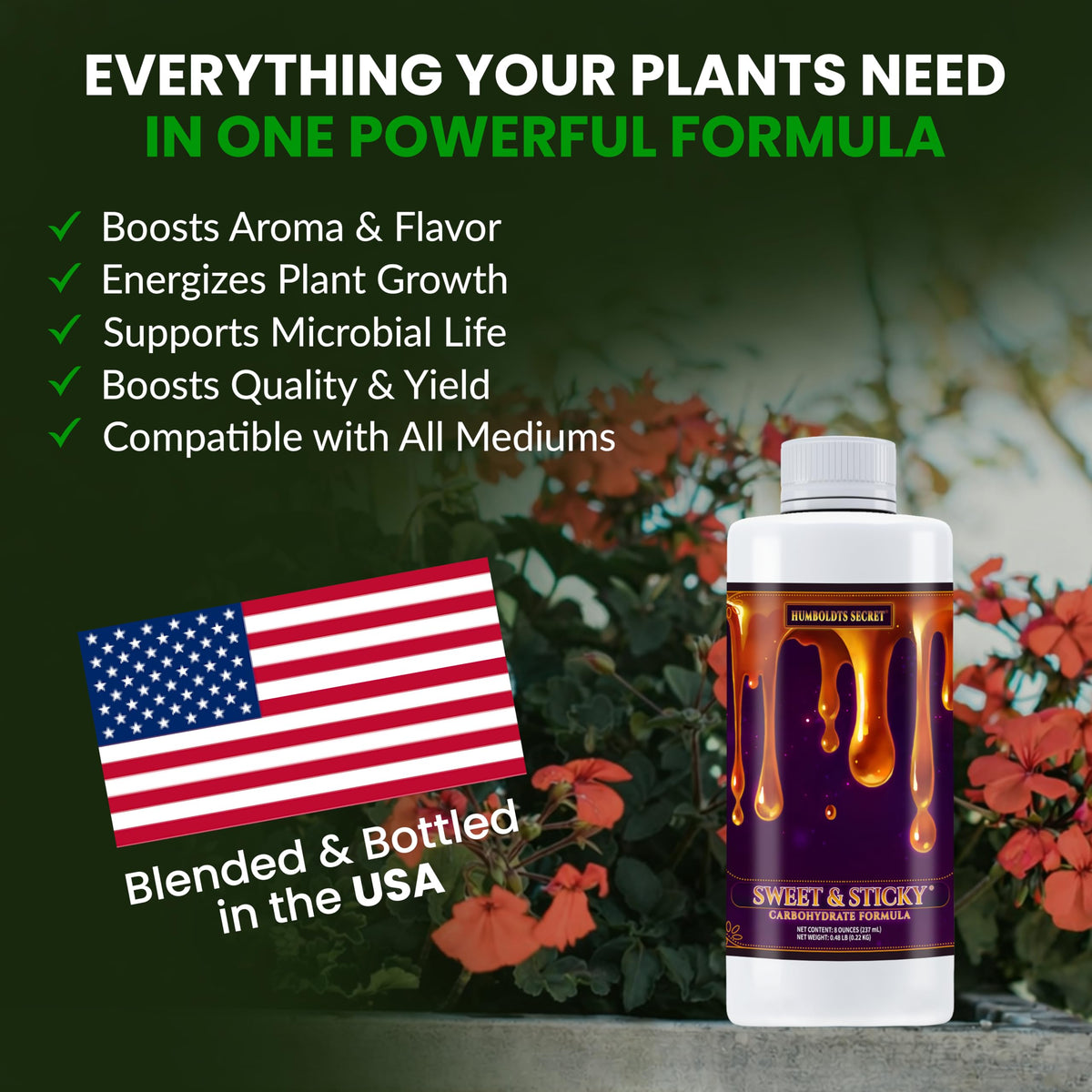 Humboldts Secret Sweet & Sticky indoor growth image shows vibrant new foliage.