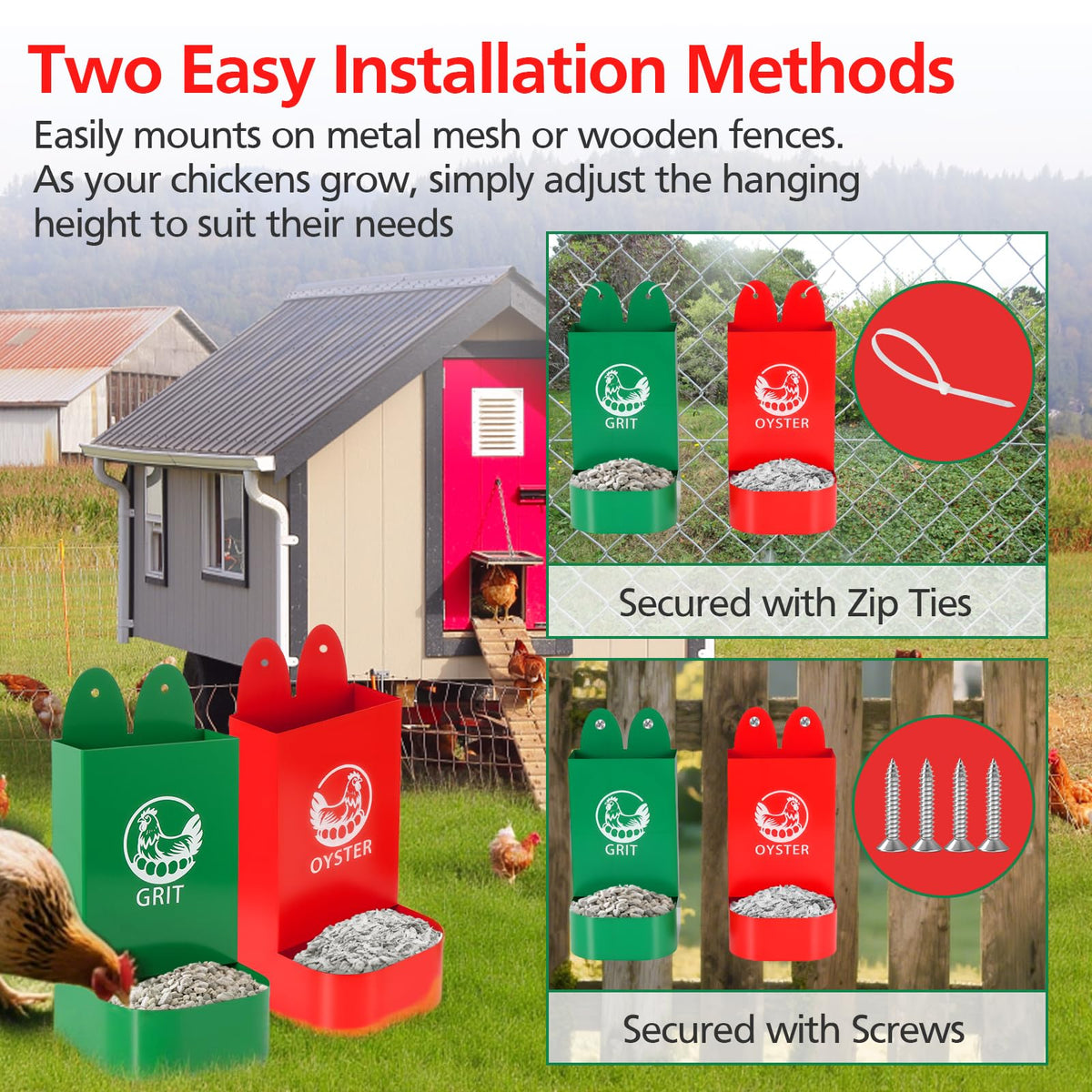 HUMUMU expanded feeding area helps more hens feed comfortably