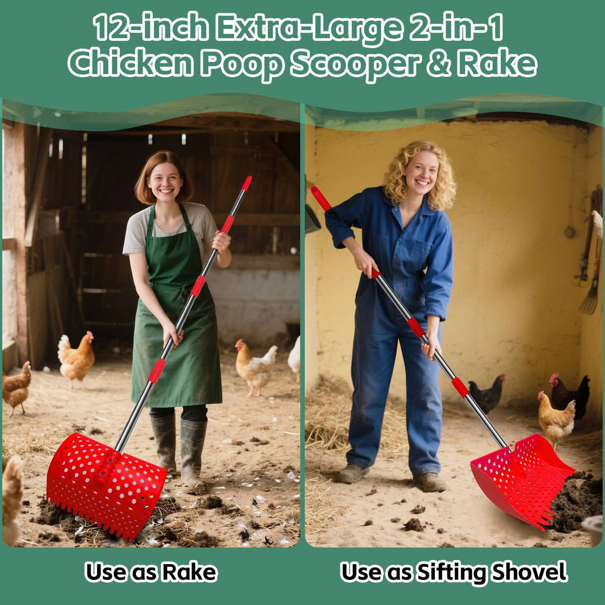 HUMVMV rust-proof stainless steel handle ensures durable performance.