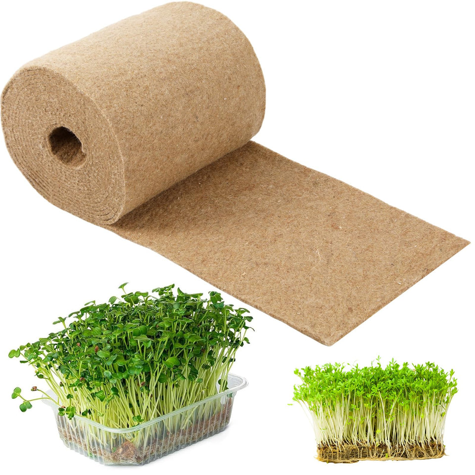 Humyoun microgreens mat 10x236 long roll ready for flexible tray sizing