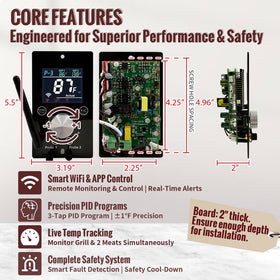 HunGrill RTD probe providing precise temperature sensing for consistency