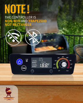 HunGrill trapezoid control panel AC03P7 side view compact footprint
