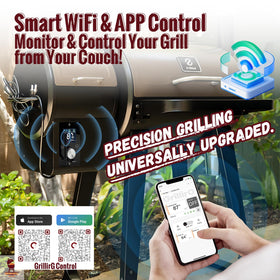 HunGrill WiFi igniter assembly enabling automatic startup for even grilling