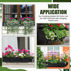 HunnmingRe outdoor hanging basket liner suitable for balconies