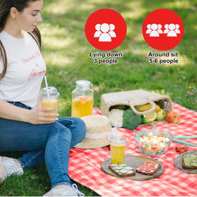 HunnmingRe picnic blanket 71x71 size for family gatherings