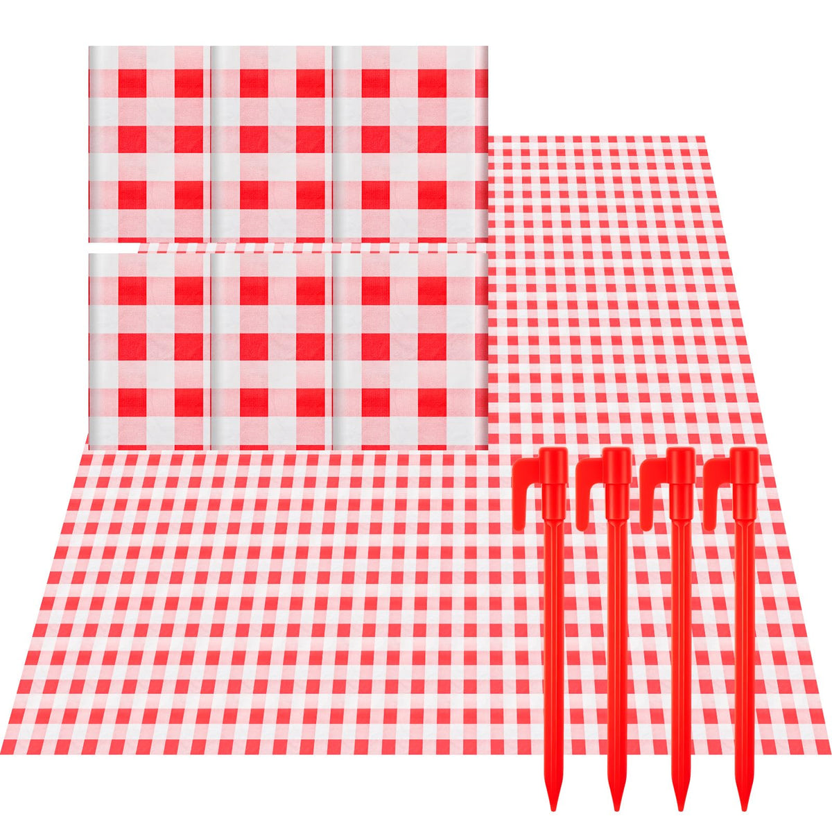 HunnmingRe reusable-ground-spikes with blankets for concerts and picnics