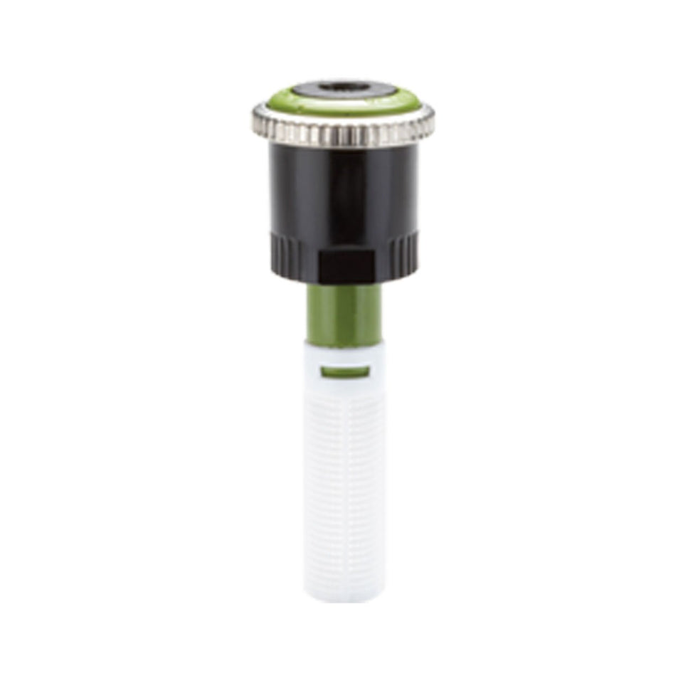 Hunter MP Rotator covers 8-15 ft radius with 360° coverage for efficient watering
