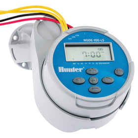 Hunter Node-100-LS with three programs and four start times each.