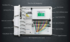 Hunter PRO-HC 600 with flow meter option for alerts and maintenance.