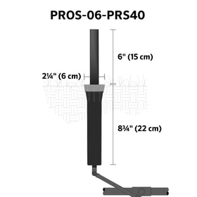 Hunter PRS40 fits female-threaded nozzles for versatile zone customization.