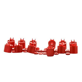 Closeup of Hunter RED nozzle rack showing precise nozzle tips.