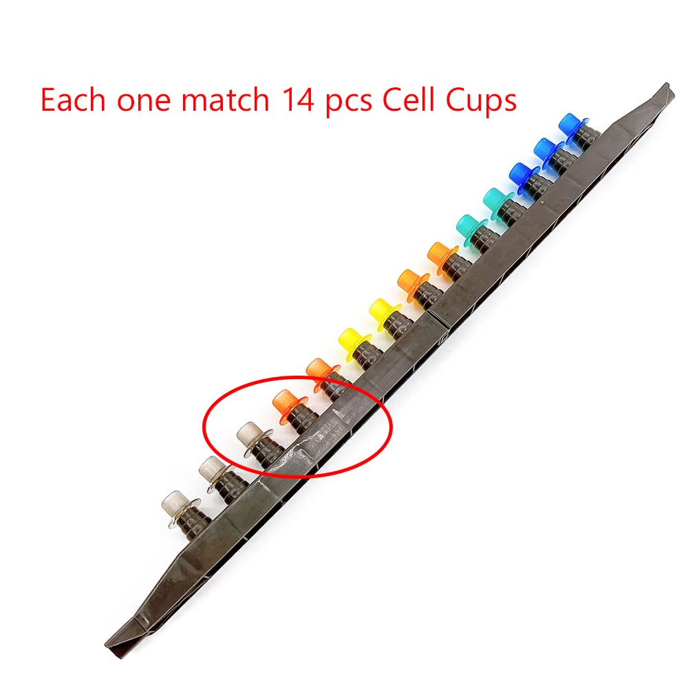 HunterBee JZBZ queen cell cups, 50 pieces for rearing and organization.