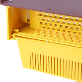 HunterBee pollen trap drawer-access for quick pollen retrieval.