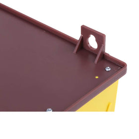 HunterBee ventilated front pollen trap preserves hive airflow while collecting pollen.