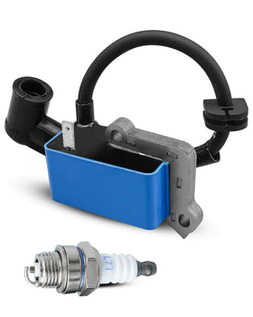 HUQUZN ignition coil and spark plug kit for Echo PB-8010T, reliable startup and stable performance.