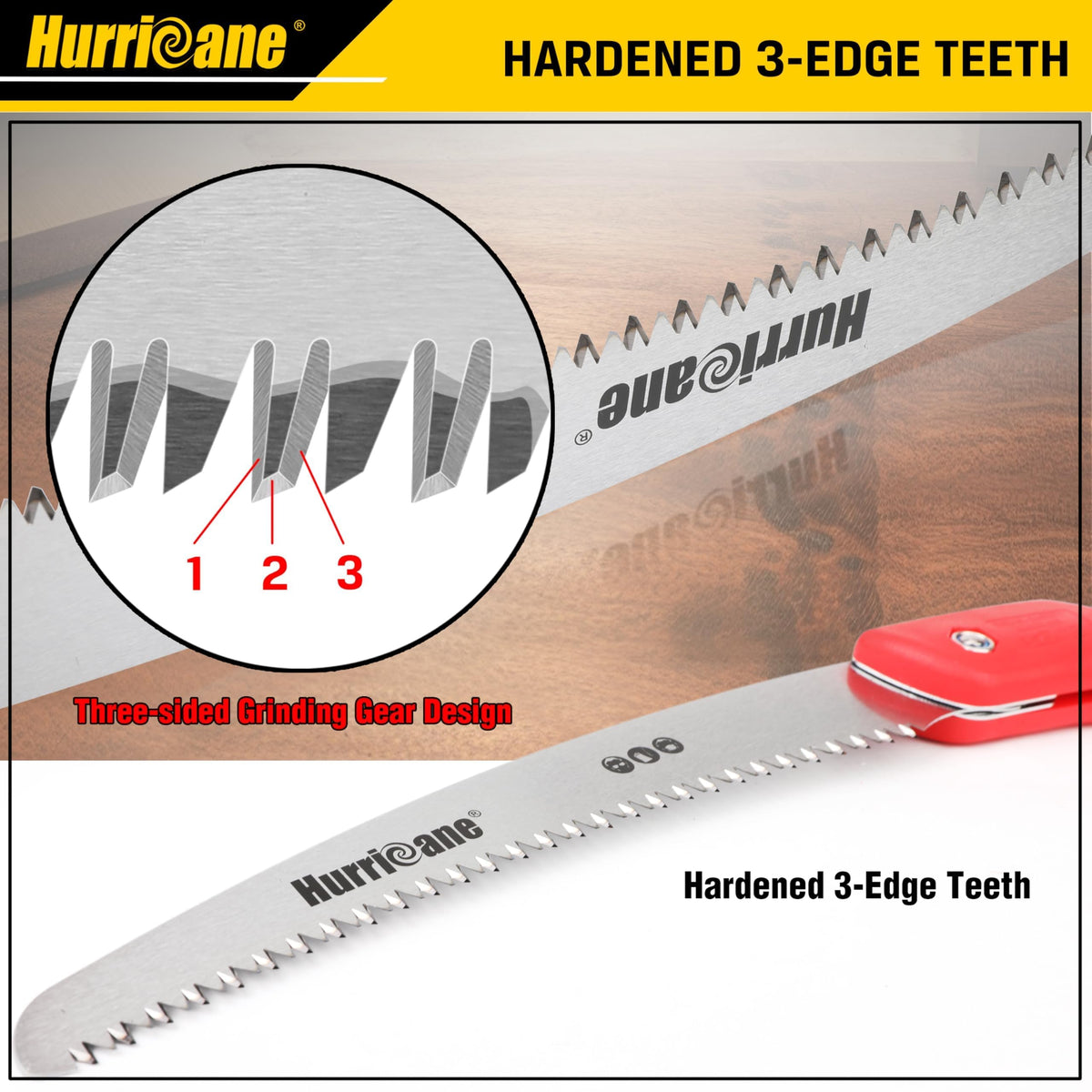 Hurricane 10in folding saw folding design for compact outdoor carrying