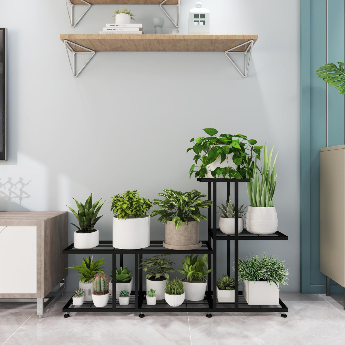 HusDream easy assembly of plant stand with no tools required