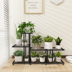 HusDream versatile stand fits various pot sizes for a lush vertical display