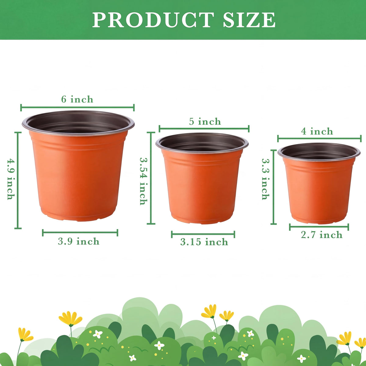 Hushee pot with drainage holes for seed starting and transplanting needs.